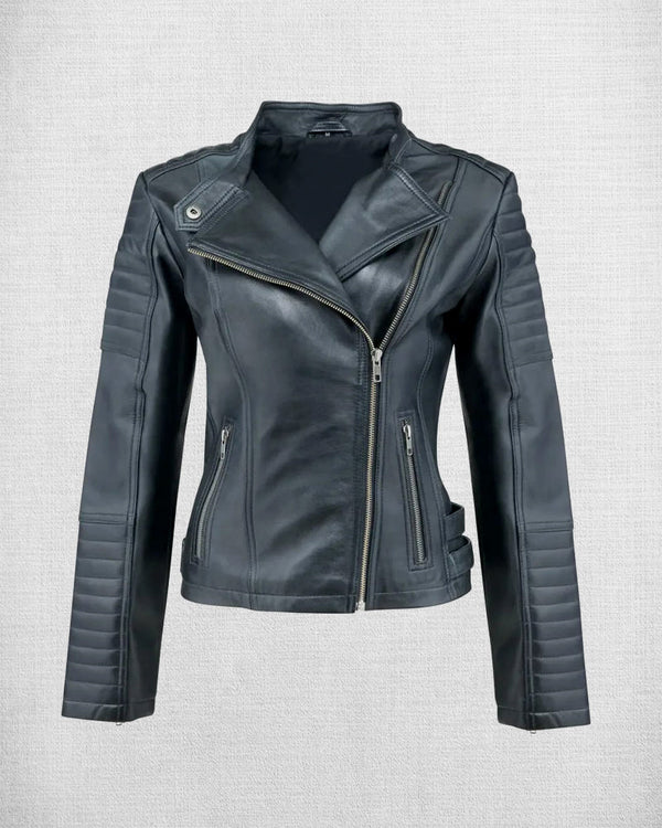 Women Black Trending Leather Jacket