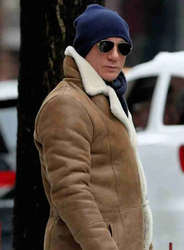 Daniel Craig Shearling Jacket for sale