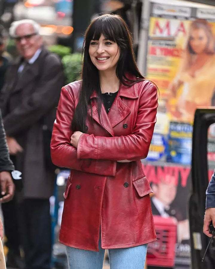 Madame Web Leather Coat