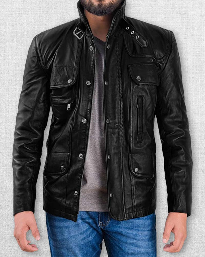 Jensen Ackles leather jacket inspired by the actor's iconic style