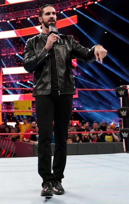 WWE Seth Rollins Black Leather Jacket for Wrestling Fans in USA