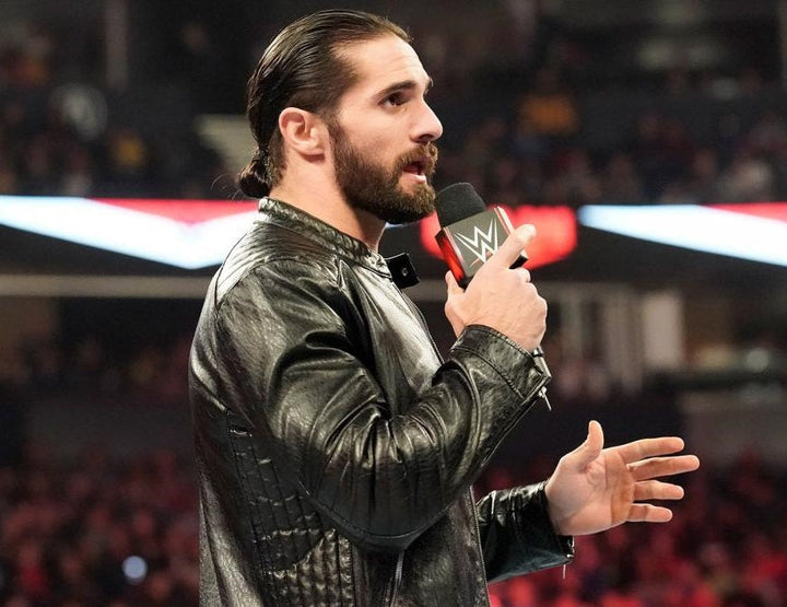 Iconic WWE Seth Rollins Black Leather Jacket for Men in USA