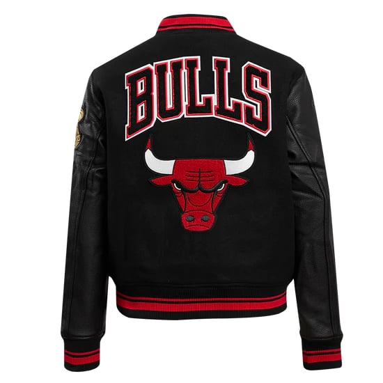 NBA Chicago Bulls retro classic women’s rib wool varsity jacket in USA