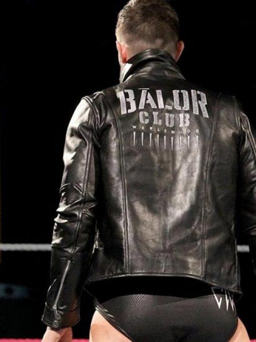 Stylish WWE Finn Balor Black Leather Jacket for Wrestling Enthusiasts in USA