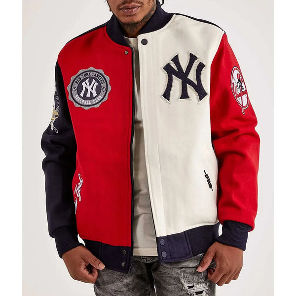 NY Yankees 27X World Series Varsity Jacket Front View in USA