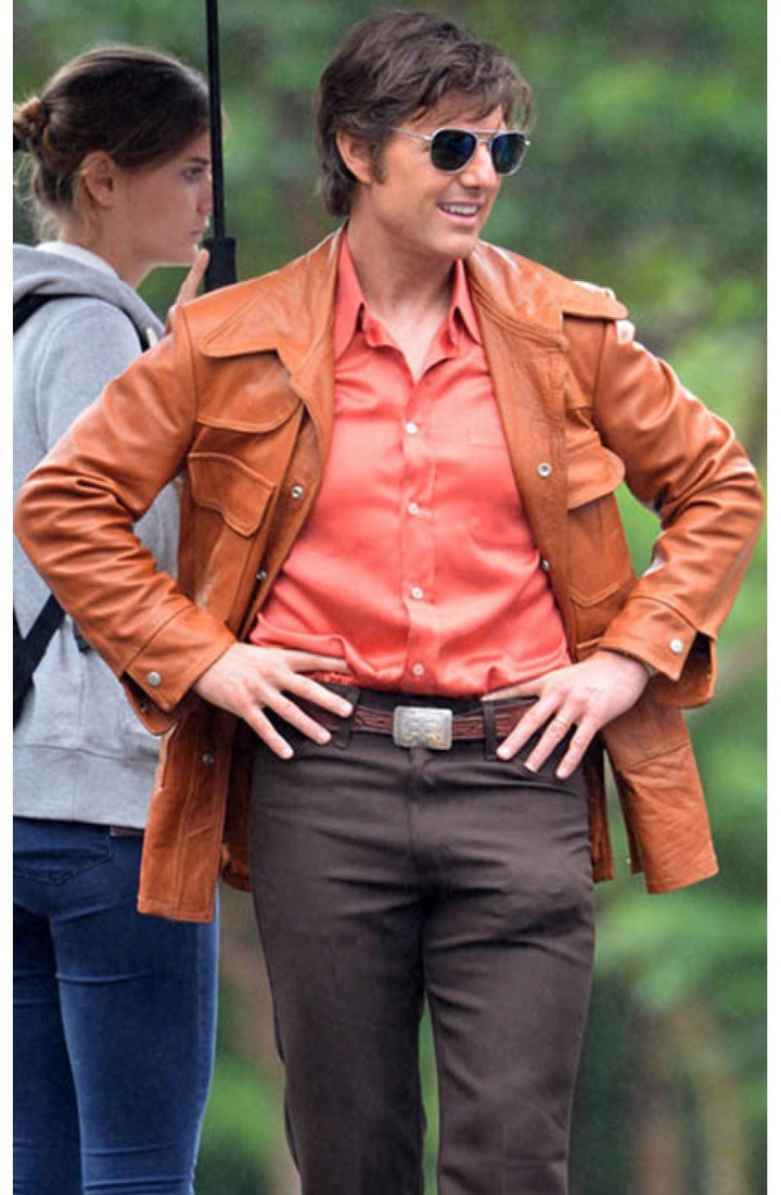 Tom Cruise American Made Movie Leather Jacket