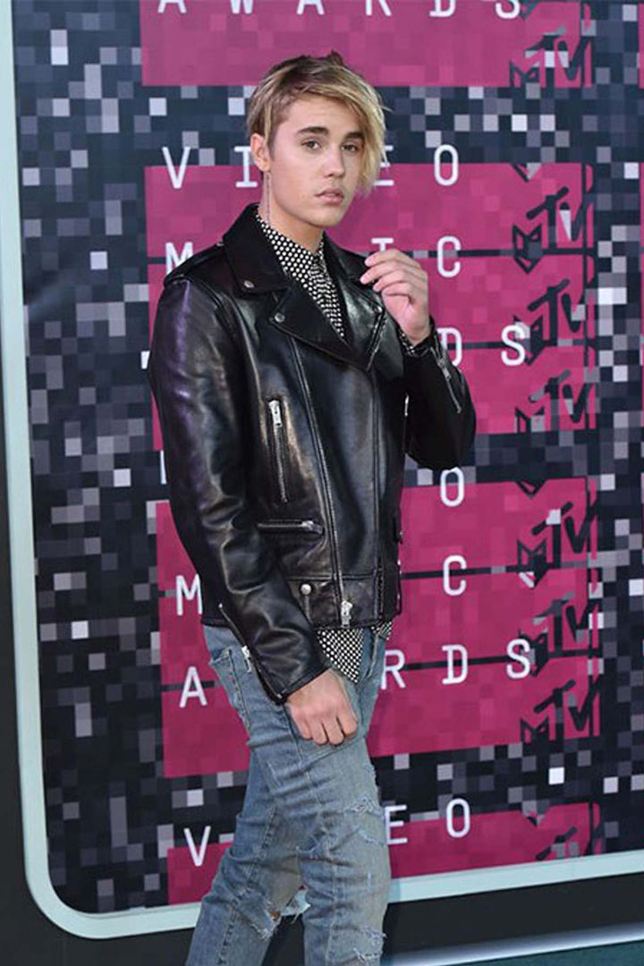 Men’s stylish leather jacket Justin Bieber edition in USA