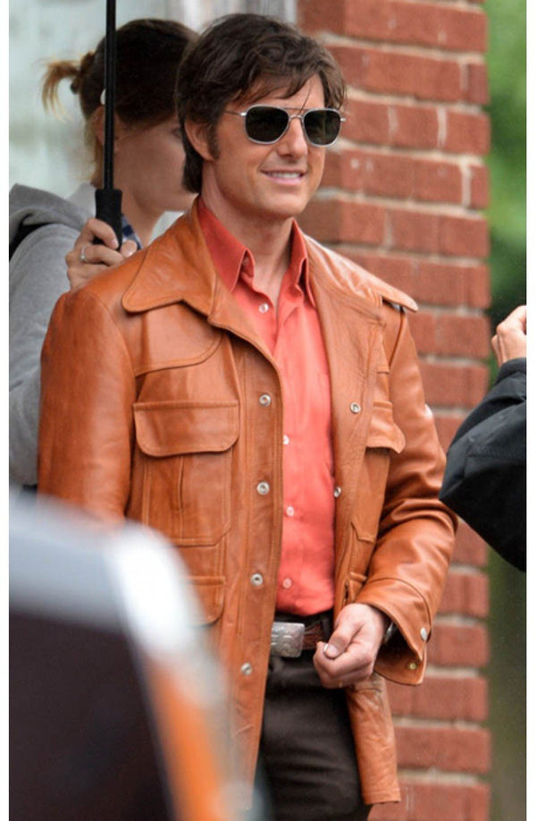 Premium Tom Cruise American Made Movie Leather Jacket