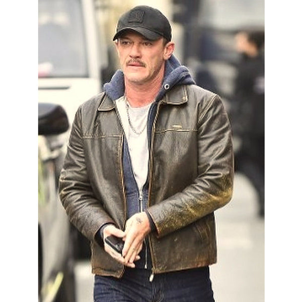 5lbs Of Pressure Luke Evans Brown Leather Jacket