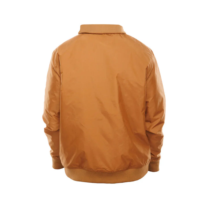 Back View NBA New York Knicks Logo Select Light Bronze Full Zip Jacket