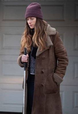 TJS dark shearling coat for men and women, Murphy Mason design in France Style