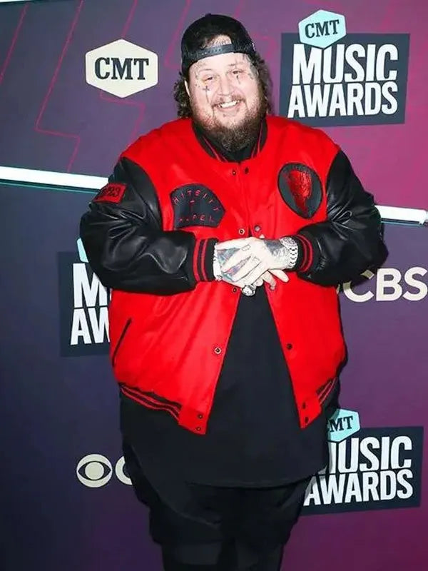 Jelly Roll varsity jacket from the CMT Music Awards in USA