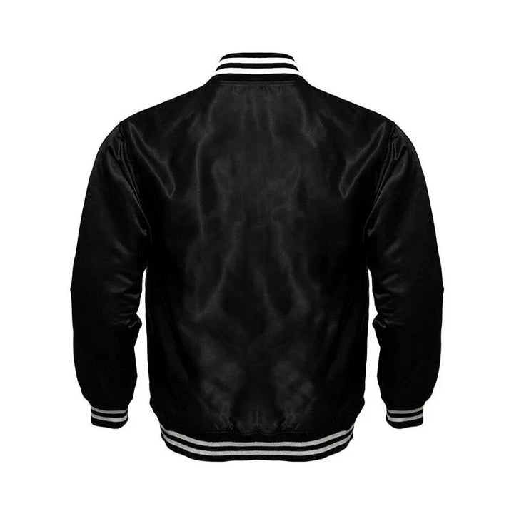 Chicago Cubs Locker Room Satin Varsity Full-Snap Jacket 