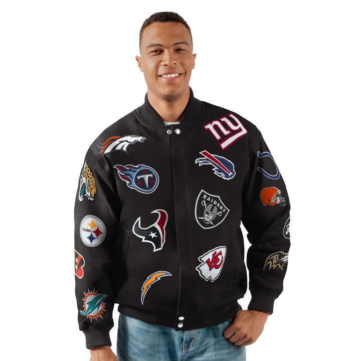 Carl Banks Nfl Collage Jacket