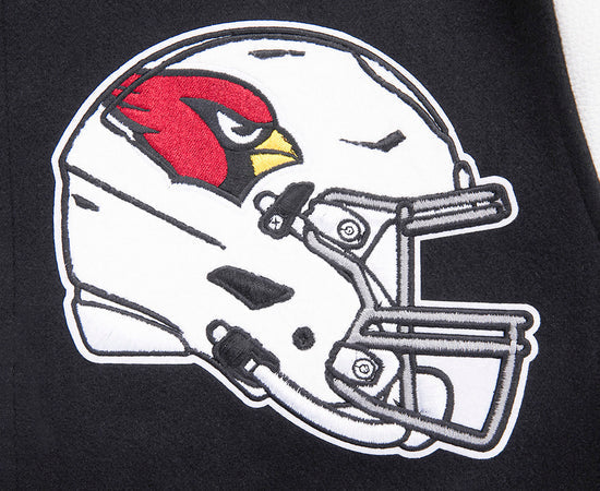 Arizona Cardinals team logo varsity jacket with NFL branding