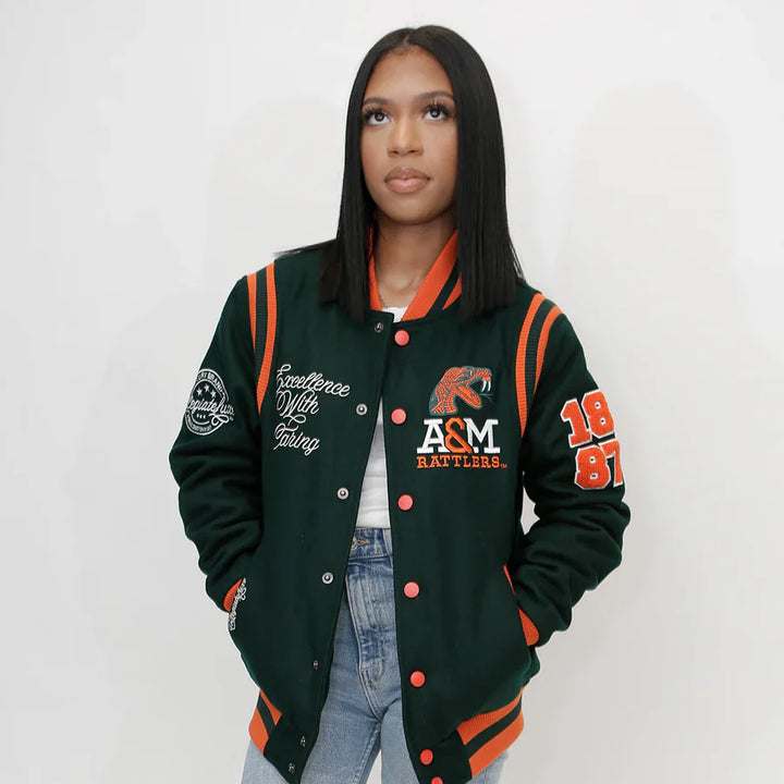 Florida A&M University FAMU wool varsity jacket in france market