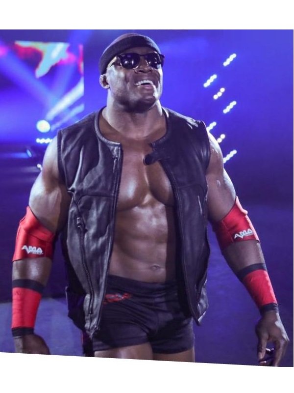 Bobby Lashley Signature Leather Vest from WWE in American Style