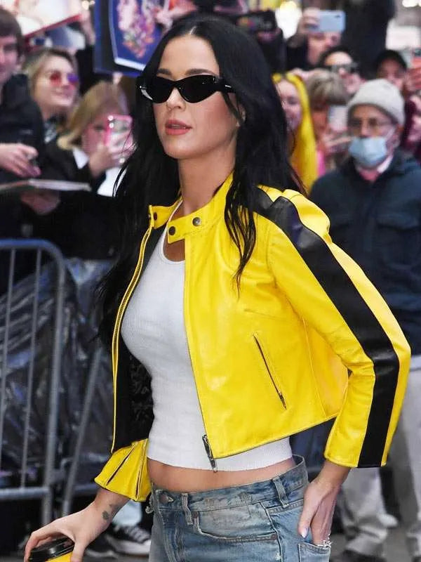 Moto Style Katy Perry Yellow Jacket
