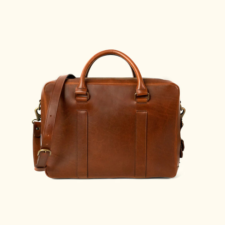 Professional Leather Briefcase front view in USA