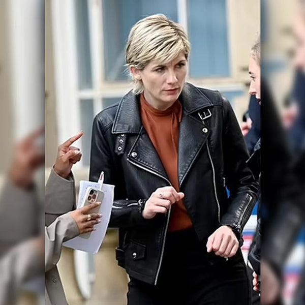 Jodie Whittaker Toxic Town Leather Jacket