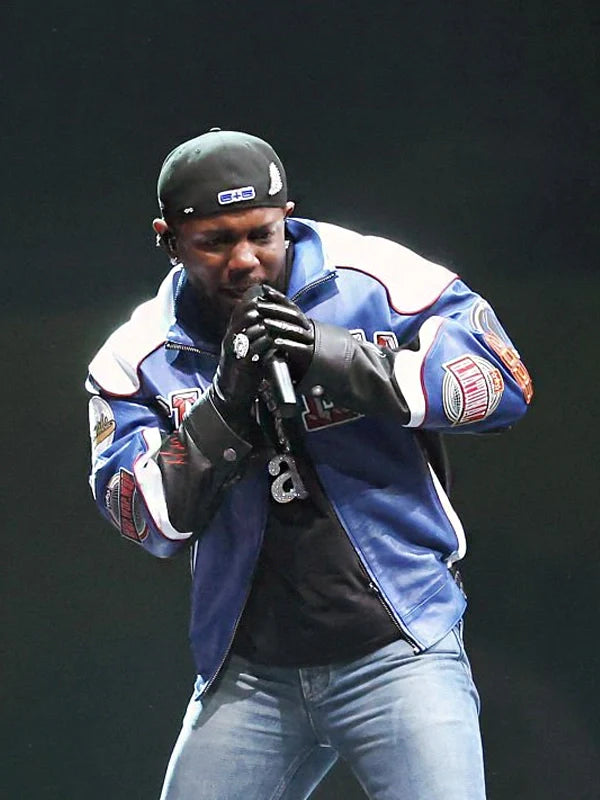 Premium black leather jacket Kendrick Lamar edition
