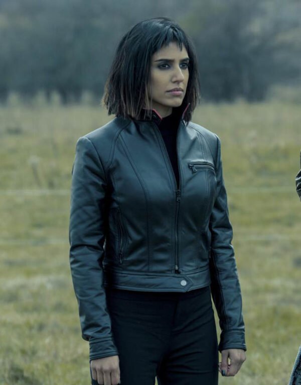 black leather jacket for women