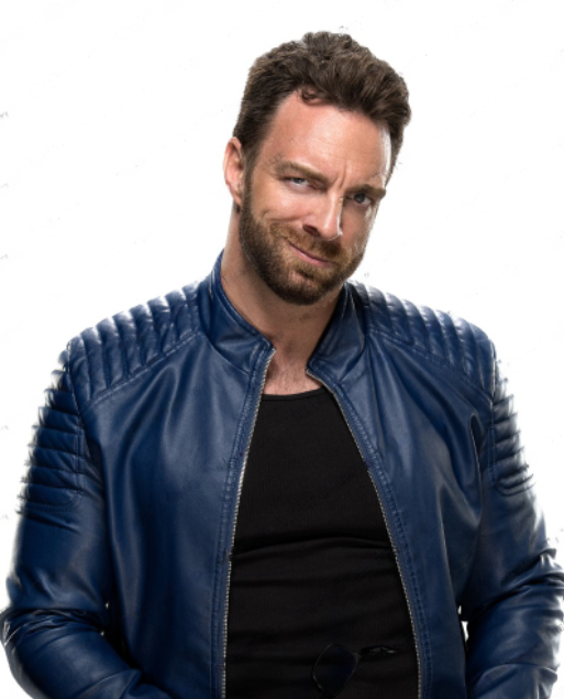 Stylish LA Knight blue jacket from NXT show in USA