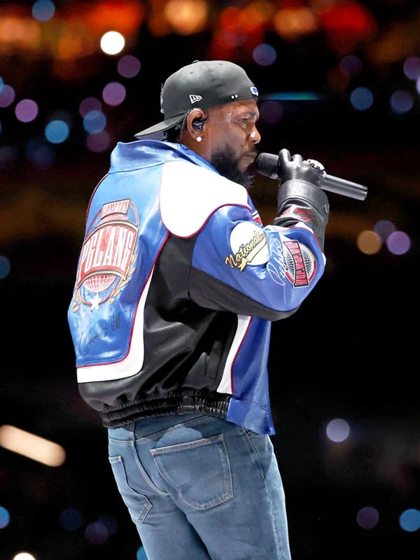 Trendy concert jacket Kendrick Lamar Super Bowl style