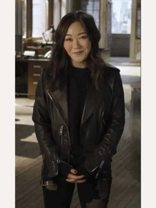 The Boys S4 Kimiko Black Biker Leather Jacket