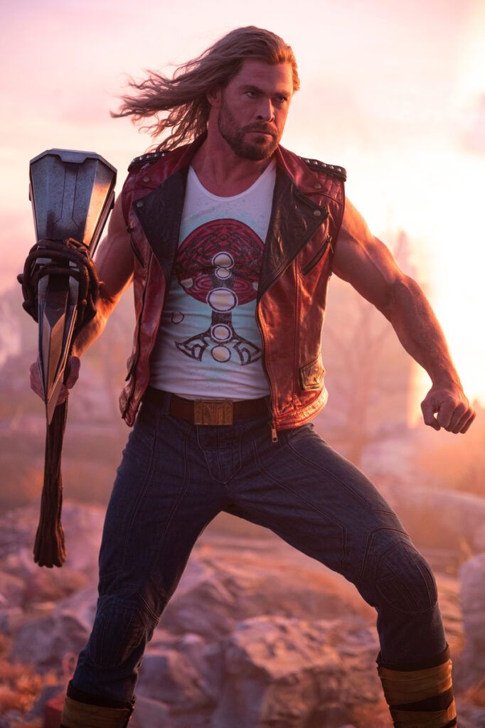 Chris Hemsworth's Thor Love and Thunder Leather Vest in USA market