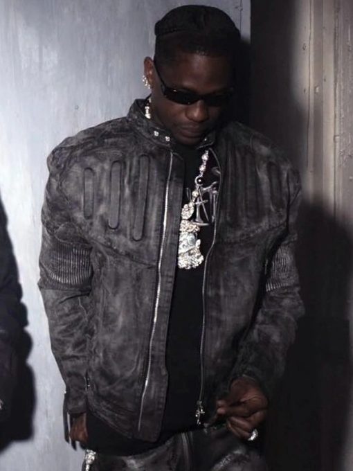 Travis Scott Juntae Kim Leather Jacket in USA
