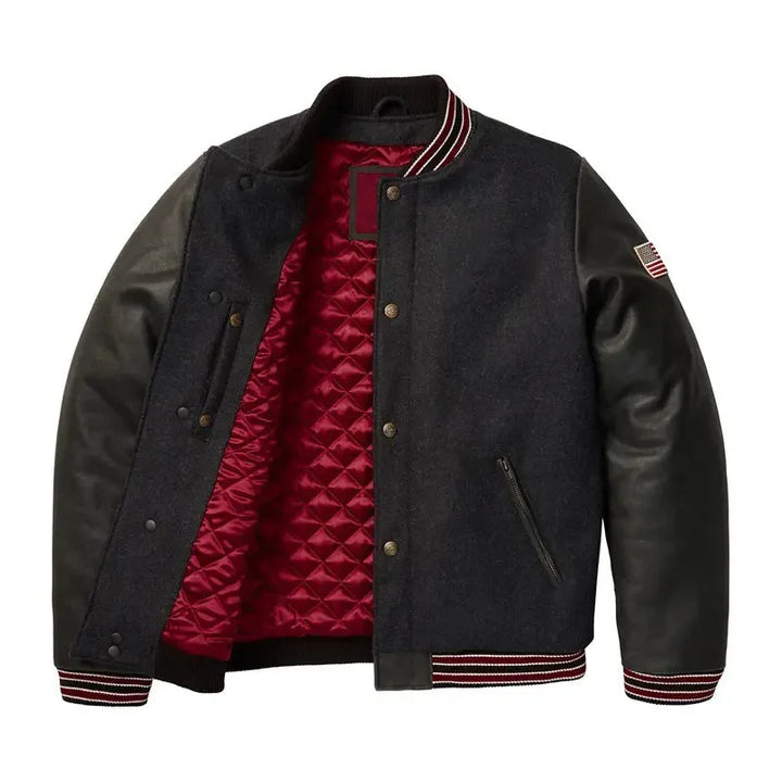 Men's high-quality varsity jacket in USA market