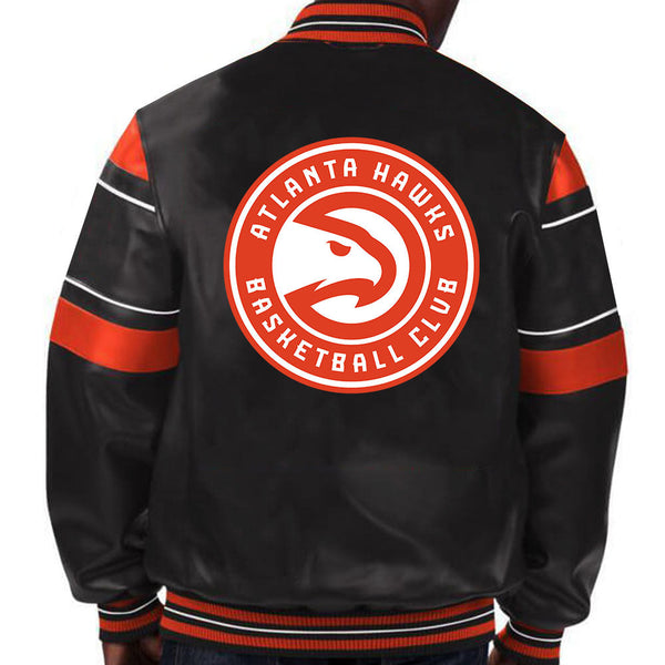 NBA Atlanta Hawks Leather Jacket For Men and Women