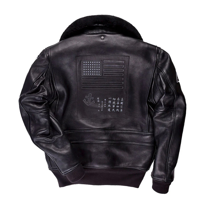 Top Gun inspired bomber jacket by Bogard and Cockpit USA in American style