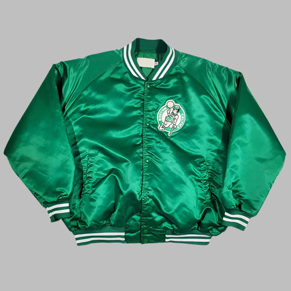 Shop NBA Green 80’s Boston Celtics Satin Jacket