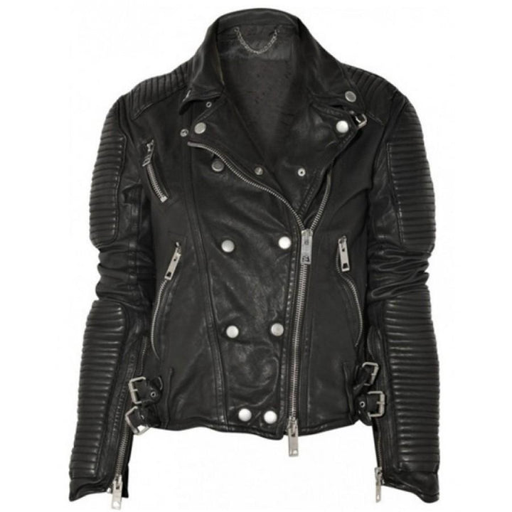 Real Cow leather jacket for women in USA