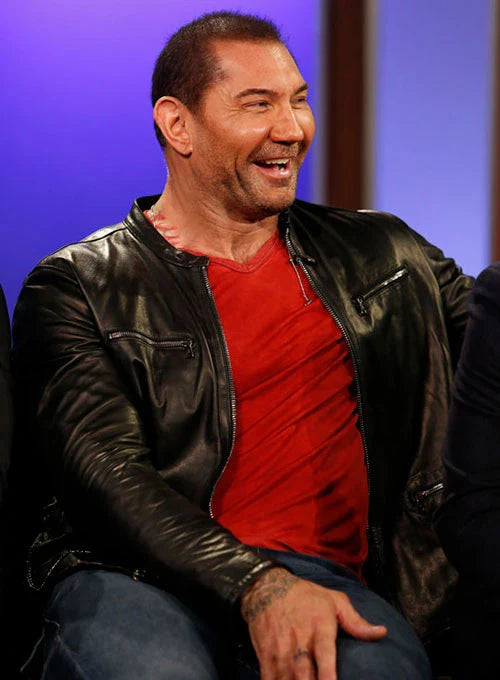 BLACK MEN CELEBRITY LEATHER JACKET