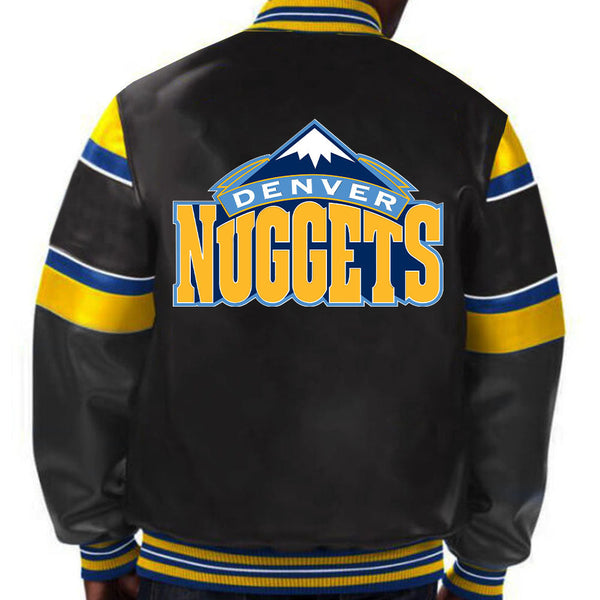 NBA Denver Nuggets Leather Jacket For Men and Women