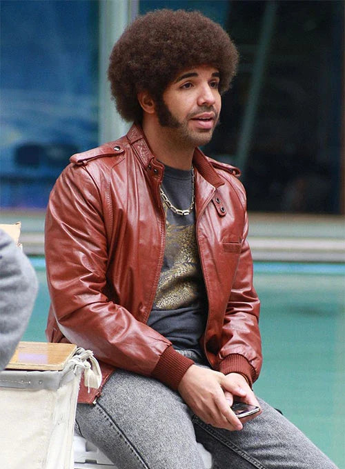Drake style leather jacket