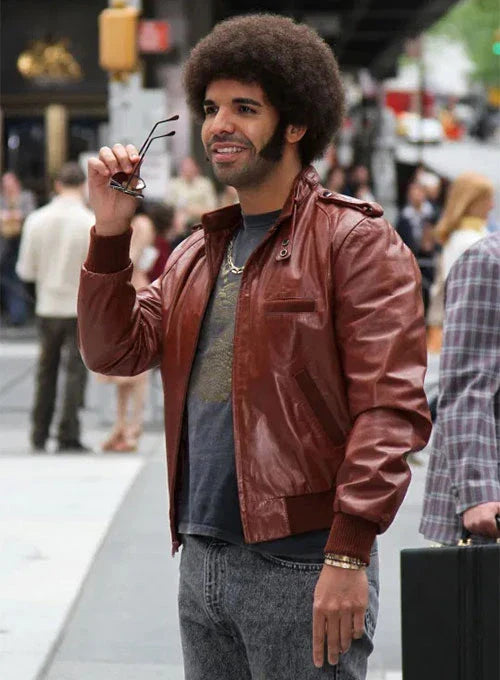 Aubrey Drake Graham leather jacket

