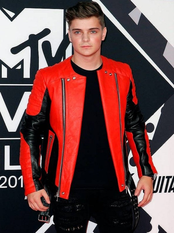 Martin Garrix leather jacket from MTV European Music Awards in USA