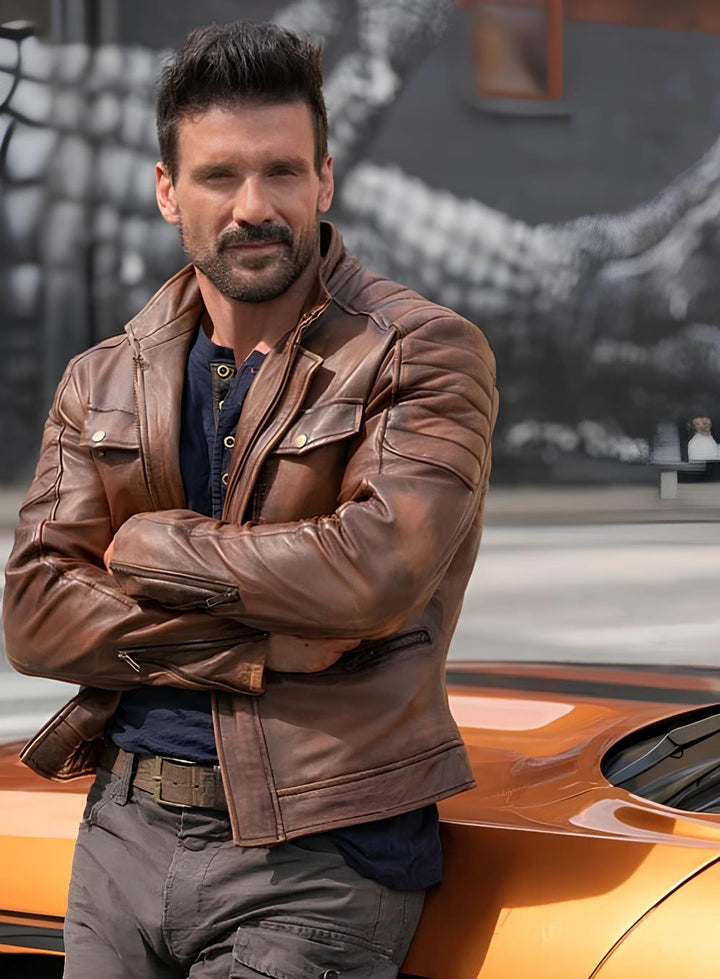 FRANK GRILLO BOSS LEVEL LEATHER JACKET