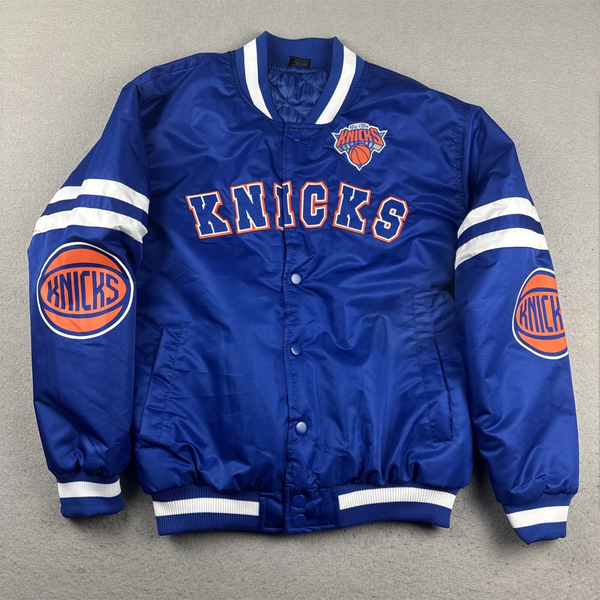 front view New York Knicks Blue Jacket