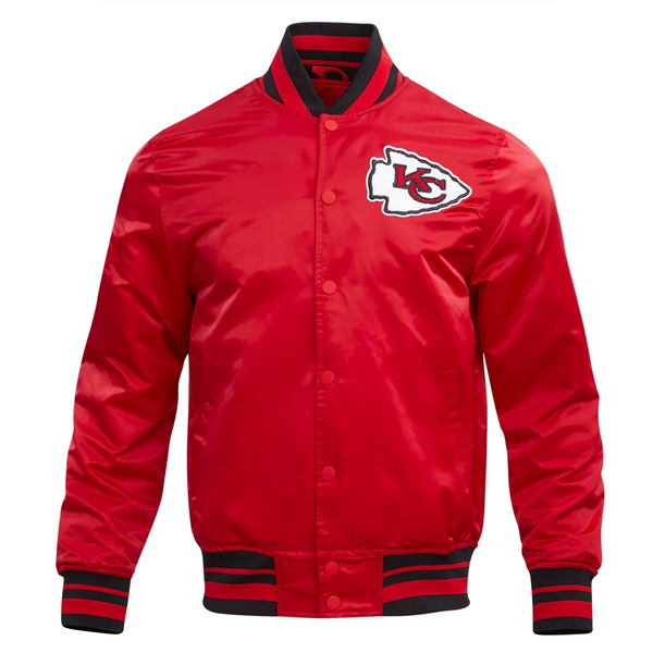 Kansas City Chiefs retro classic satin varsity jacket

