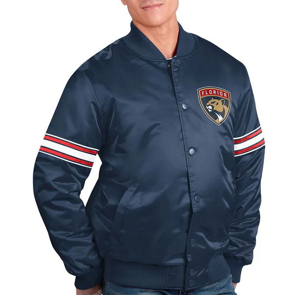 Shop NHL Florida Panthers Satin Jacket Men and Women