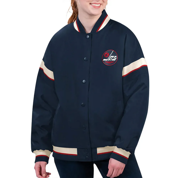Shop NHL Winnipeg Jets Satin Jacket Men and Women