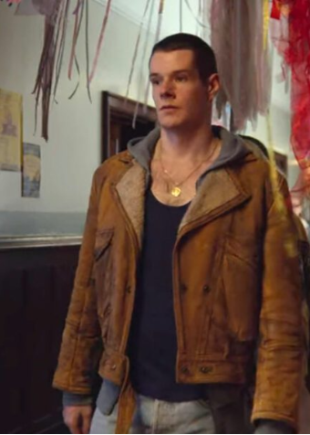 Casual brown jacket from Sex Education character Adam

