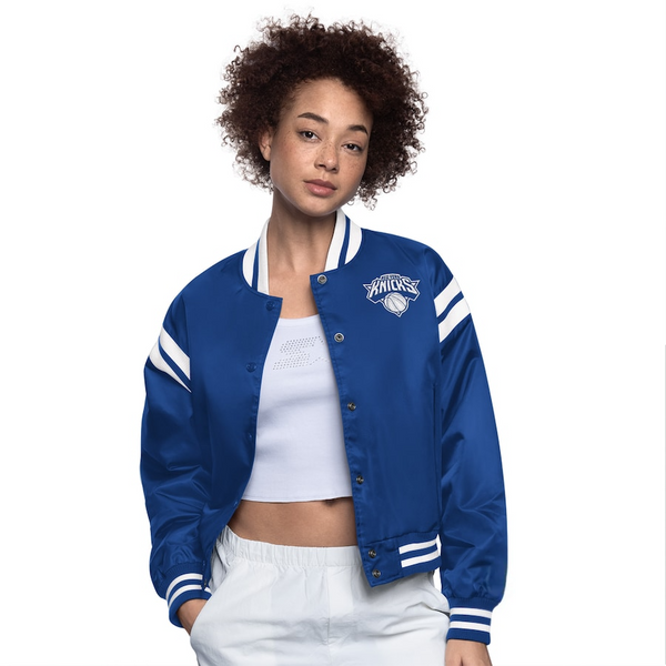 New York Knicks Starter satin varsity jacket in USA