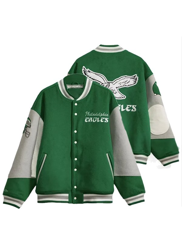 Princess Diana Philadelphia Eagles wool varsity jacket

