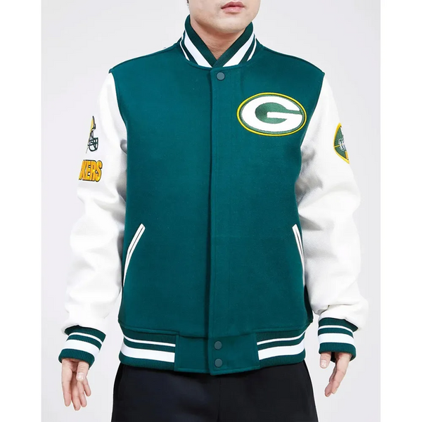 Shop NFL Green Bay Packers Varsity Jacket Men and Women